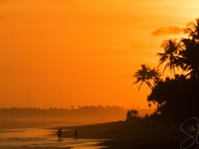 A majestic Sumatran sunset
