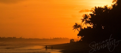 A majestic Sumatran sunset