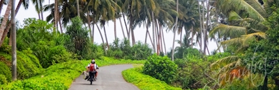 The coast road on Simeulue