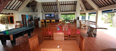 Main dining area at the camp
