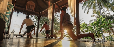 Daily yoga classes at the resort