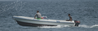 The speedboat used for standard packages
