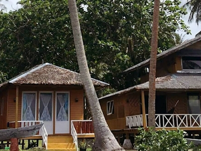 Main building and 2 twin share bungalows