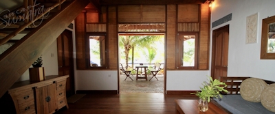 Looking through to the front deck