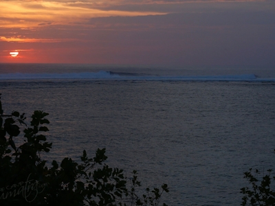 Sunset across the lagoon