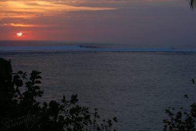 Sunset across the lagoon