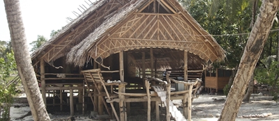 Traditional Uma longhouse