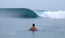Shadow Right surf break Sumatra