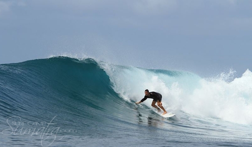 Ceweks (South) surf break Sumatra