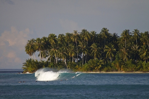Karambat Left surf break Sumatra