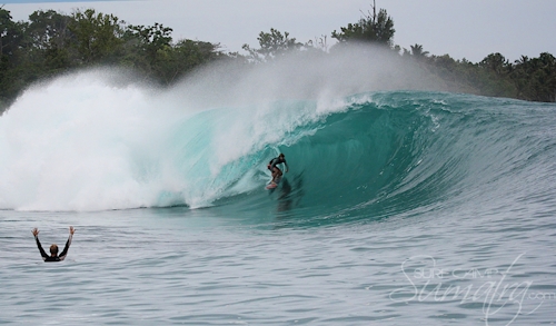 Green Bush surf break Sumatra