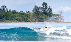 Roxies surf break Sumatra