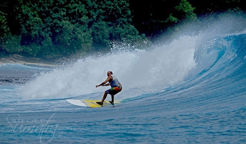 Mibis (South) surf break Sumatra