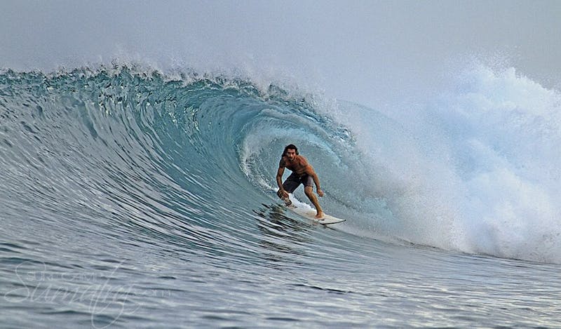 Pasti (South) surf break Sumatra