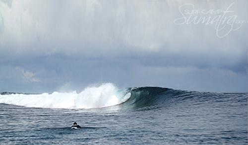 Rags Left surf break Sumatra