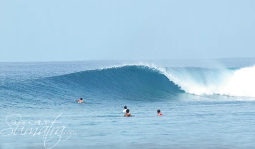 Rags Right surf break Sumatra