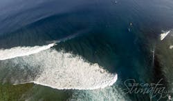 7 palm point surf break Sumatra
