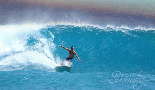 Baga (South) surf break Sumatra