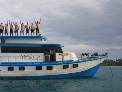 One of the larger surf charters operating in Sumatra