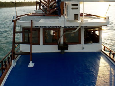 Plenty of room to relax aboard the Kuda Laut