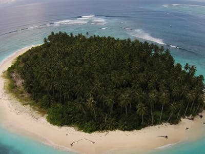 High above in the Mentawai Islands