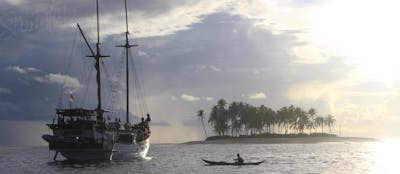 Authentic phinisi charter boat