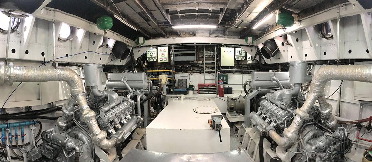 The impressive engine room
