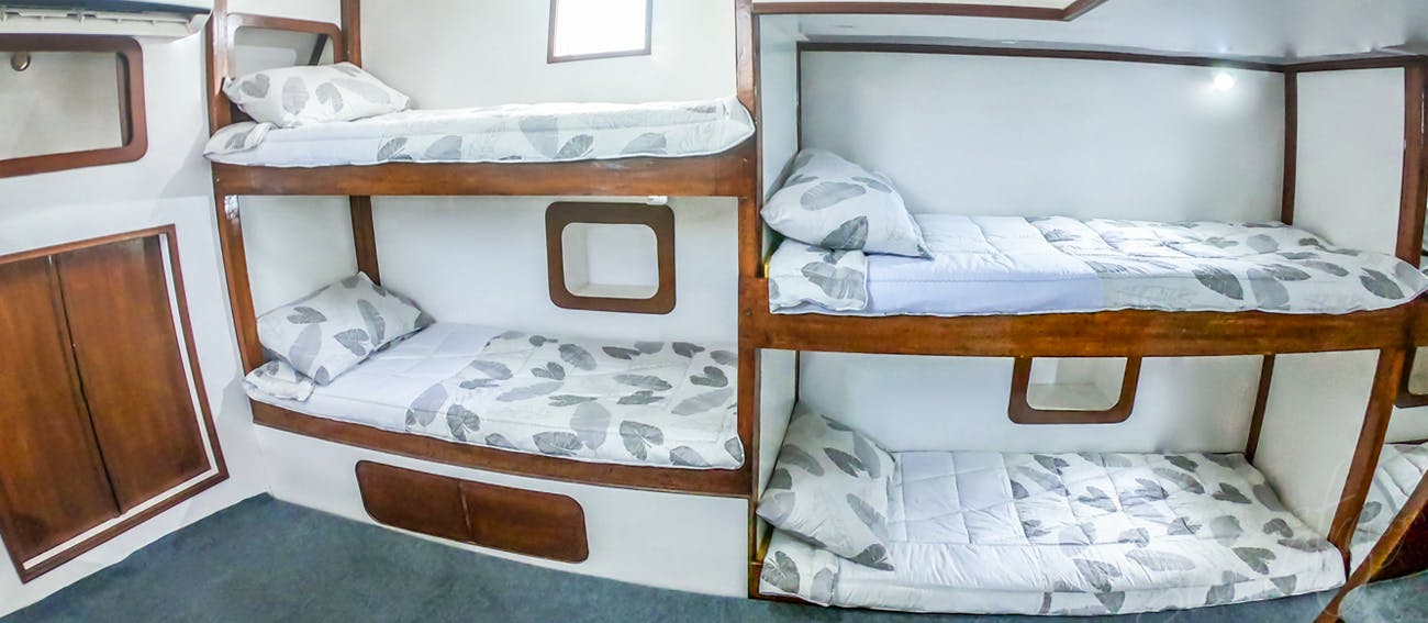 Comfortable sleeping cabins