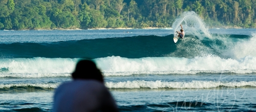Pasti breaks out the front of Telo Surfing Village