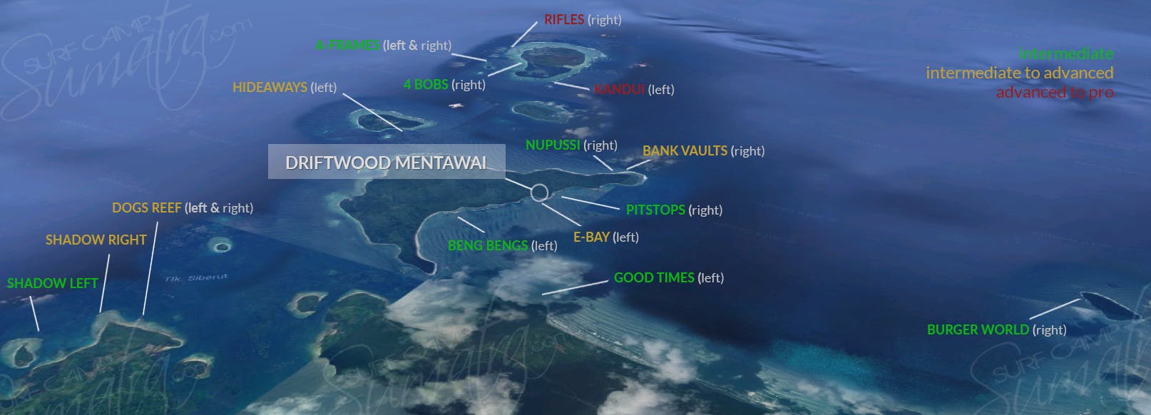 surf map mentawai islands